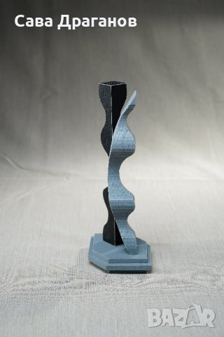 Малка пластика от дърво "Един нюанс сиво", снимка 5 - Други - 40359774