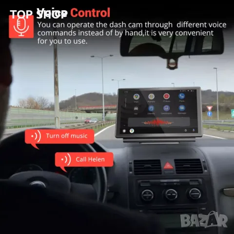 Мултимедия 7 с две камери 4K Carplay и Android Auto Q25, снимка 4 - Аксесоари и консумативи - 48508006