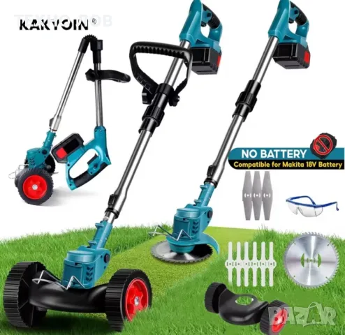 Акумулаторен тример за трева на колела , снимка 14 - Градинска техника - 46166086