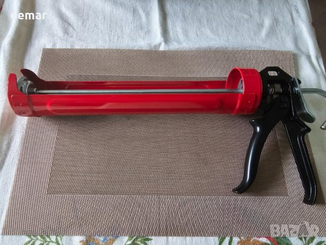 Пистолет за силикон лепила и уплътнители с функция против капене - червен, снимка 8 - Лепила и силикон - 42001201