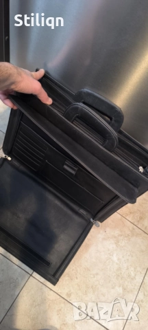 Бизнес чанта за ръка, от черна еко кожа унисекс., снимка 2 - Чанти - 52922666