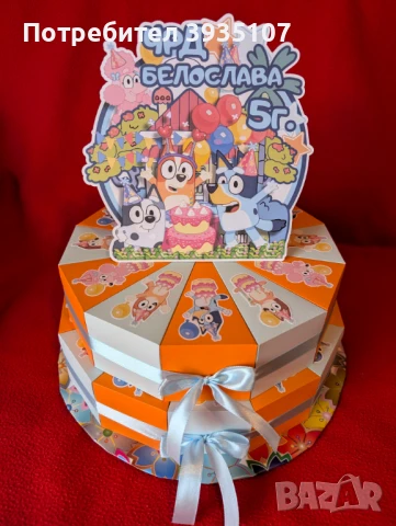 Картонена торта Смърфовете, снимка 15 - Други - 50867417