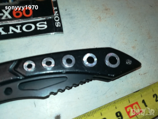 МЕТАЛНА ЧЕРНА АВТОМАТИЧНА НОЖКА 0509251737, снимка 15 - Оборудване и аксесоари за оръжия - 51618440