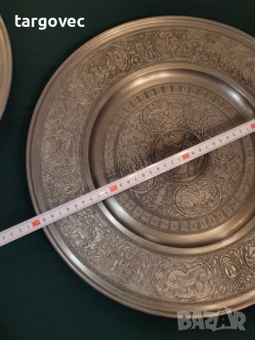 Старинен калаен поднос, снимка 6 - Декорация за дома - 41848057