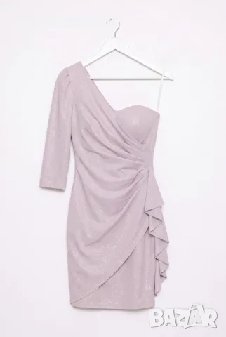 Рокля “Lavender Glitter Elegance” – брокатена лилава рокля арт.1863, снимка 5 - Рокли - 55821236