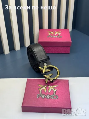 Pinko Колан Естествена Кожа Пинко - Налични Различни Цветове Код D2407, снимка 5 - Колани - 49413311