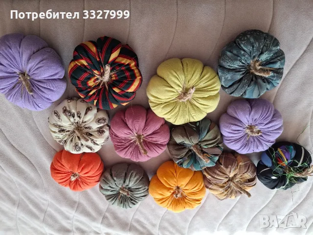 Тиква от плат за Хелоуин, снимка 2 - Декорация за дома - 42325485