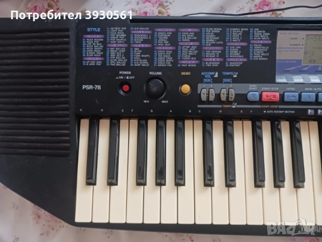 vintage yamaha psr 78 пиано синтезатор