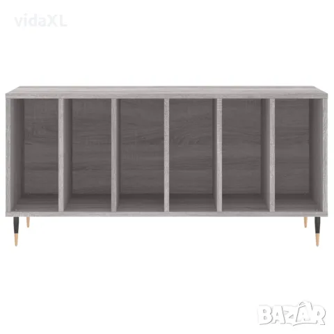 vidaXL Шкаф за винилови плочи сив сонома 100x38x48 см инженерно дърво, снимка 4 - Шкафове - 56148130