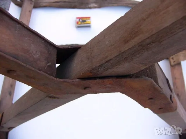 Оригинал К-т Българско Военно Походно ЛЕГЛО 190х70х45см Сгъваемо Дървено ПСВ Антика 1918 год. БАРТЕР, снимка 10 - Антикварни и старинни предмети - 49361004