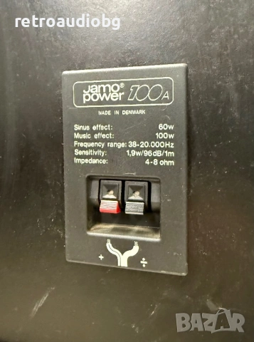 🔉Ретро аудио тонколони JAMO POWER 100A - 60-110W - 4-8 ома🔉, снимка 7 - Тонколони - 52264235