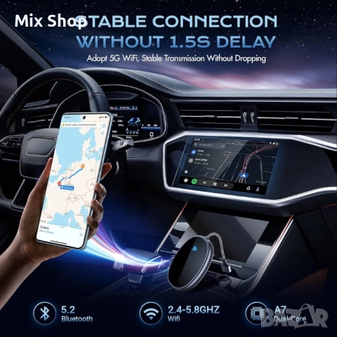 Android Auto 11.0 Wireless Adapter , снимка 4 - Друга електроника - 51795276