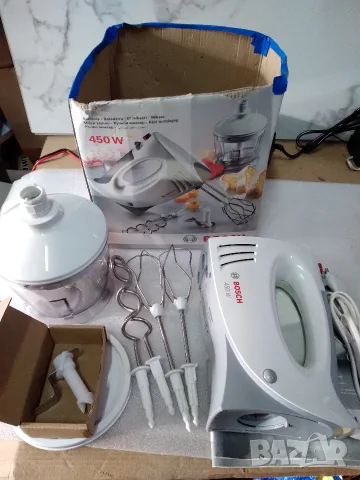 Миксер BOSCH MFQ 3550 450W с чопър, снимка 7 - Миксери - 56279216