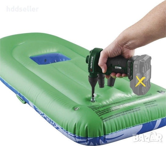 Акумулаторна въздушна помпа духалка Parkside, снимка 3 - Компресори - 52394644