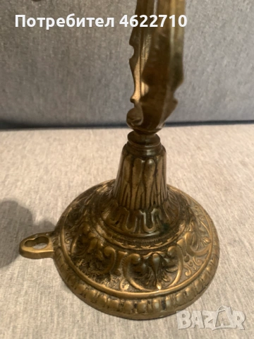  стар  месингов корабен аплик свещникк , снимка 6 - Антикварни и старинни предмети - 53487389