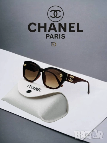 очила с черен обикновен калъф и ув защита chanel, снимка 2 - Слънчеви и диоптрични очила - 51457642