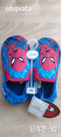 Детски топли пантофки Спайдърмен , снимка 4 - Детски пантофи - 51944518