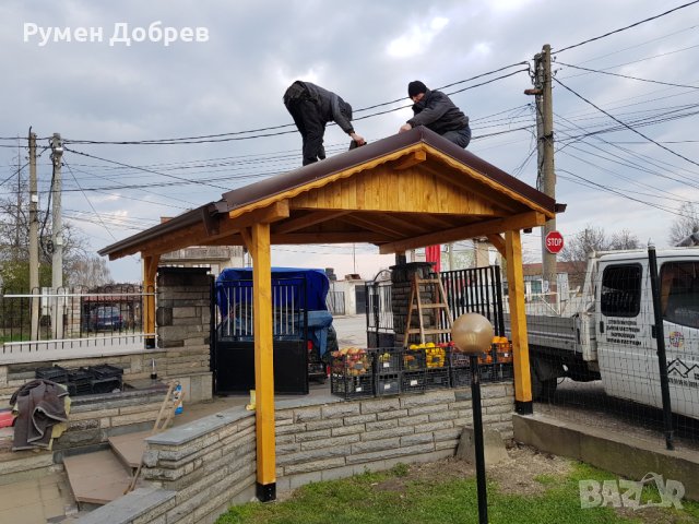Дървени Навеси Беседки Барбекюта Гаражи и Тераси, снимка 12 - Ремонти на покриви - 39449169