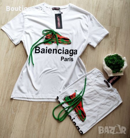 памучни дамски тениски Balenciaga , снимка 6 - Тениски - 44293841