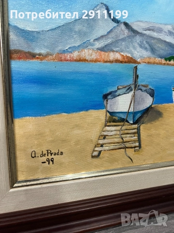 Картина с маслени бои, комплект от две, снимка 9 - Картини - 51778072