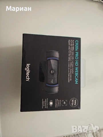 Уеб камера Logitech - C920S Pro, Full HD, черна, снимка 4 - HD камери - 52776210