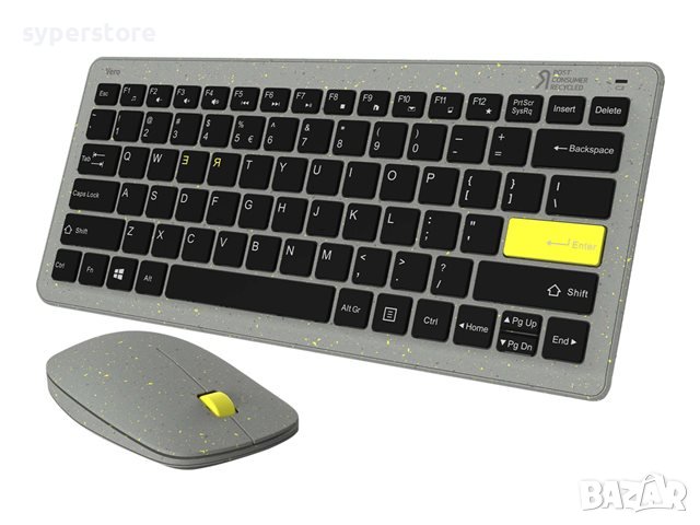 2 в 1 Комплект Клавиатура и Мишка Безжични Acer Vero Combo GP.ACC11.02H Сив, снимка 1 - Клавиатури и мишки - 41848140