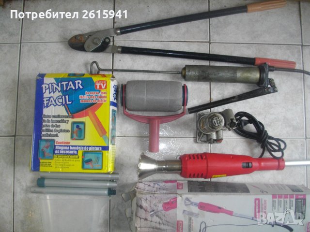 Нова Ел.Горелка 2000W/Система Боядисване/Лостова Ножица Рязане/СССР Такаламит-Ръчна Грес Помпа/Крик, снимка 1