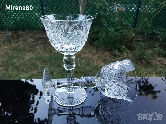 Български кристален сервиз за ракия, снимка 7 - Сервизи - 55827038