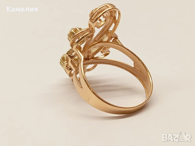 Златен пръстен , снимка 9 - Пръстени - 53607411