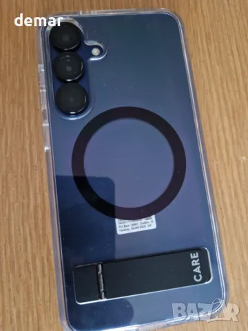 Калъф CARE BY PANZERGLASS с черна стойка за Samsung Galaxy S25 Ultra, Qi и MagSafe, прозрачен, снимка 8 - Калъфи, кейсове - 49275530