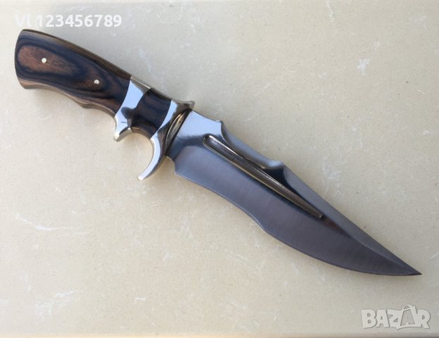 Стабилен и тежък ловен нож, кания 190 х305, снимка 4 - Ножове - 42249321