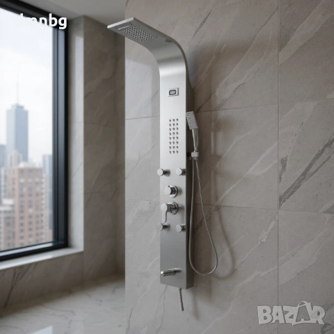 Хидромасажен душ панел от неръждаема стомана А324, снимка 2 - Душове - 50988628