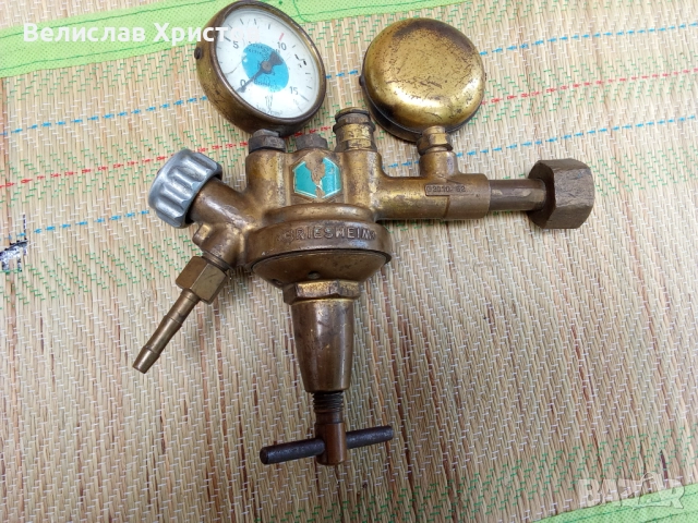 Ретро редуцир вентил за кислород GRIESHELM – Работещ, снимка 2 - Други инструменти - 51791928