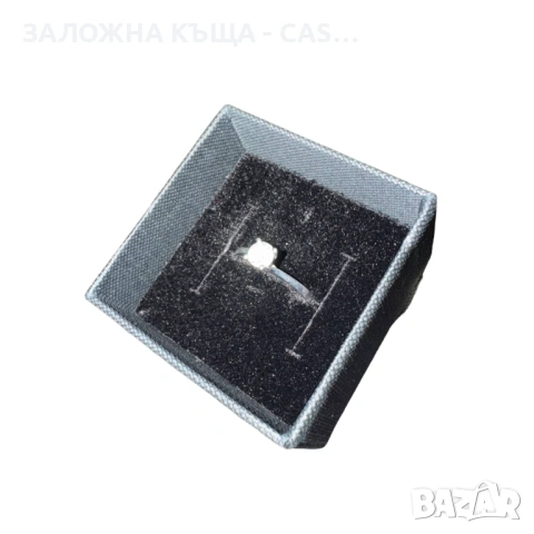 Пръстен 14к Бяло Злато С Камък | Gold | Bqlo Zlato, снимка 4 - Пръстени - 53704507