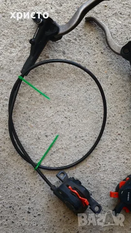 хидравлични спирачки Shimano alivio mt400, снимка 5 - Части за велосипеди - 56322633
