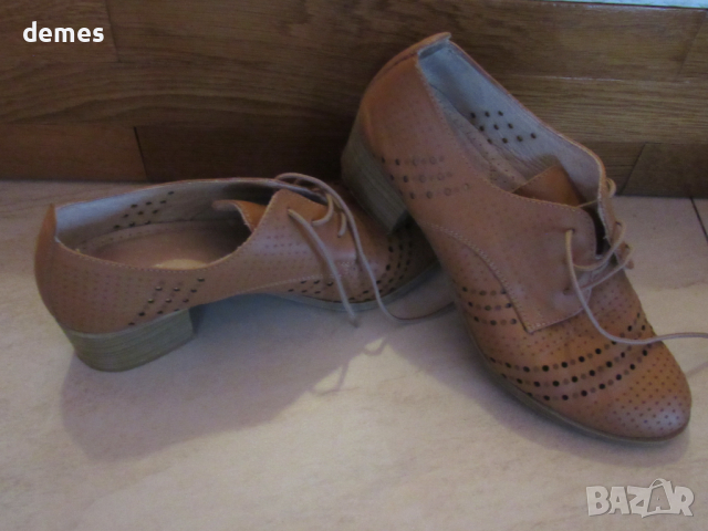 Дамски обувки от естествена кожа номер 40, нови, снимка 8 - Дамски обувки на ток - 36425805