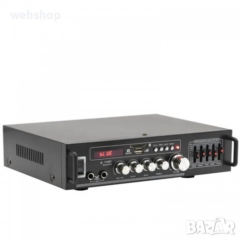 Караоке, блутууд , домашен аудио усилвател AV-111BT, FM, SD, USB, BLT, 2x100W, 220VAC, снимка 4 - Караоке - 39495207