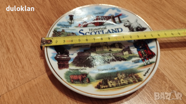 Красива порцеланова чиния от Шотландия., снимка 2 - Колекции - 44707559