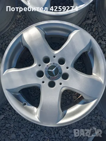 Алуминиеви джанти за Мерцедес16 цола 5x112 7.5J ЕТ38, снимка 4 - Гуми и джанти - 47496233