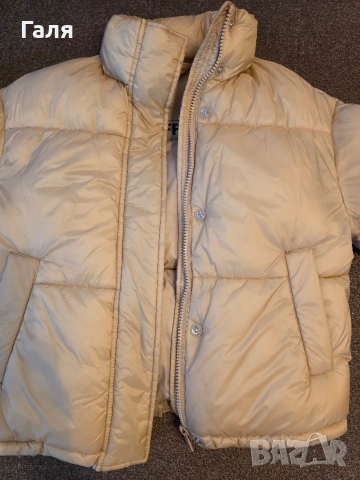 Бежово зимно яке Puffer, снимка 6 - Якета - 56269365