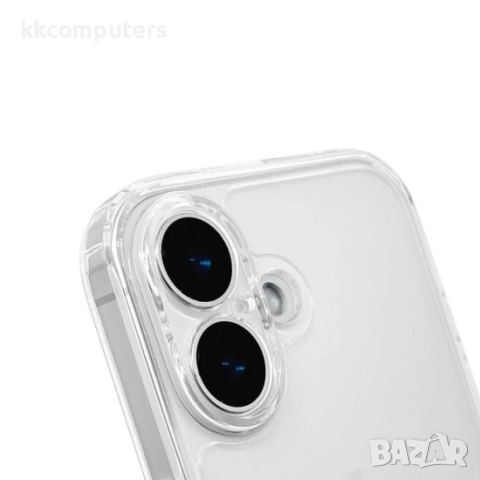 Силиконов кейс MBX 2mm и Протектор За iPhone 16 Plus (6.7), Прозрачен, снимка 4 - Калъфи, кейсове - 51962162