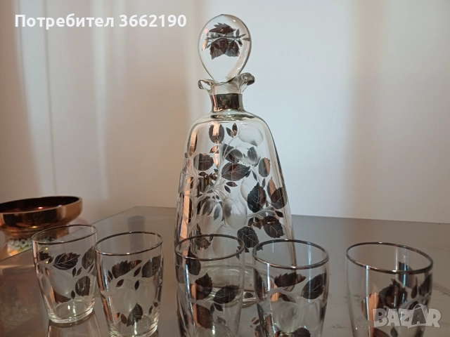 Гарафа и чаши, снимка 3 - Чаши - 52869056