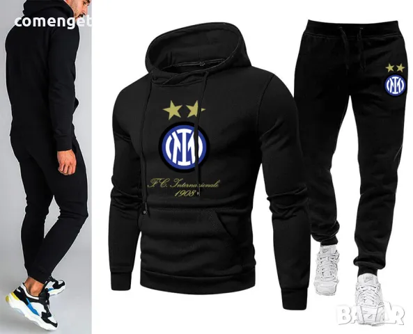 МОДЕЛ 2024! Екип/комплект суичър и долнище ИНТЕР МИЛАНО / INTER MILANO!