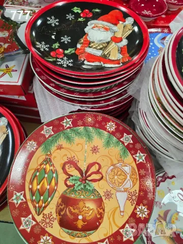 Коледни чинии , снимка 3 - Чинии - 38957345