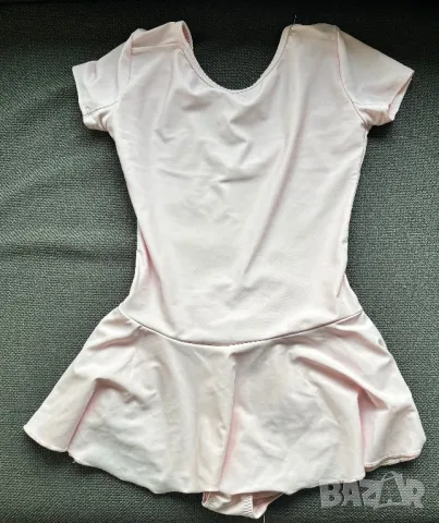 Детско трико с поличка за балет - розово