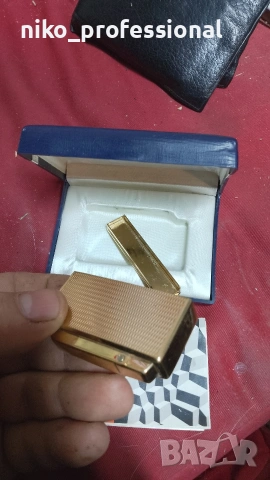 старинна позлатена колекционерска запалка , снимка 4 - Други ценни предмети - 53431347