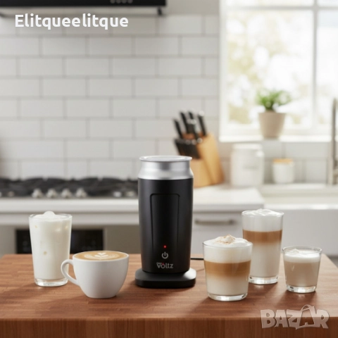 Уред за мляко Voltz OV51176A – 3 в 1: топла или студена млечна пяна и загряване, 500W, 240 мл, снимка 5 - Друга електроника - 52201388