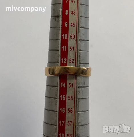 Златен Пръстен 2.42гр Размер - 53, снимка 4 - Пръстени - 51782504