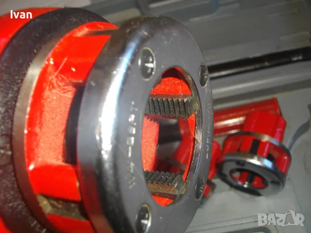 НОВ КОМПЛЕКТ РЕЗБОНАРЕЗЕН 1/4-1 1/4 ЦОЛ ВИНТОРЕЗ ПАФТА ПЛАШКА РЕЗБИ ТРЪБИ 6ГЛАВИ ДЕСНИ СТАНДАРТ BSPT, снимка 13 - Други инструменти - 48048670