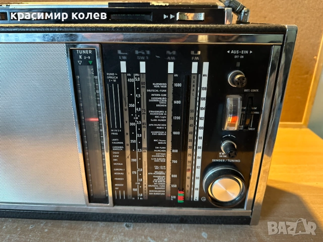радиоприемник "Grundig Satellit Transistor 6000/6001", снимка 4 - Радиокасетофони, транзистори - 53259202